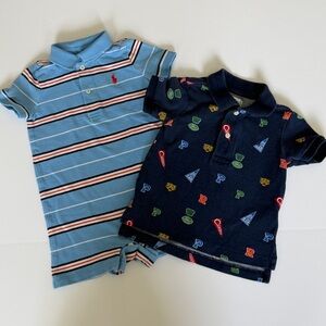 Ralph Lauren (lot of 2) 9 month polo and shortall